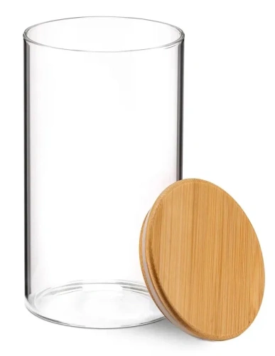 TECO банка д/сыпучих продуктов с бамбуковой крышкой 750мл TC-J750-02